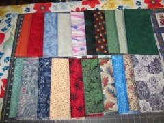 LOT OF 20 PIECES OF FABRIC 1/2 YARD EACH ALL 100% COTTON