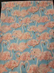 Cotton Duck flamingo fabric 54 x 36