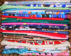 Huge Lot 4 Lbs 9+ Oz Quilting Cotton Fabric Scraps Many Large Lot 3