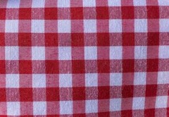 1/4″ RED GINGHAM PRINT POLY COTTON FABRIC CHECKERED 60″ BY THE YARD