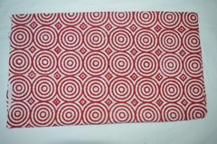 NO TARRIF CHARGES 100%✅ZK_264 Hand Block Circle Print 100%Cotton 5 Yard Fabric