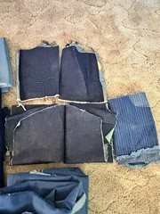 Large Lot Of Old 50s-80s Denim Fabric Pounds & Pounds