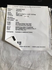 ROBERT ALLEN Tavern Toile in Souffle 17 x 17 1/2″ Linen Fabric Sample