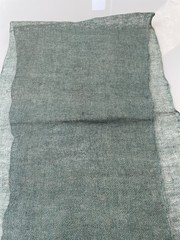 Antique Japanese BORO Indigo Kaya Mosquito Net Fabric Faded Asagi Blue Long