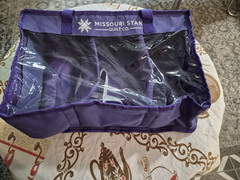 Missouri Star Zippered Storage Bag For Precuts and Special Projects Purple