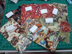 Lot of Quilting Western Cowboy Fabrics Roy Rogers Cranston Western Small Cuts