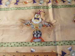 1 Yards x 44″ Quilt Fabric Prim Halloween Connecting Threads Owl Cat Witch Funny