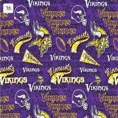 Sports Cotton Fabric by the ½ yard- Football Teams