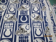 1 yd 22″ x 58″ Indianapolis Colts Football Fabric Cotton Heavy Weight