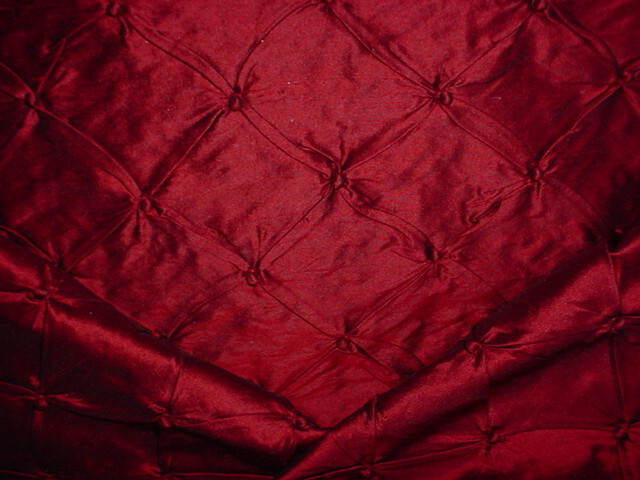 3Y Kravet 8771 Ruby Red Texture Tufted Silk Lattice Upholstery Fabric