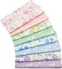 8pcs Fat Quarter Fabric Bundles (100% Cotton – 19.6‘’ x 19.6‘’ / 50cm x 50cm) Qu