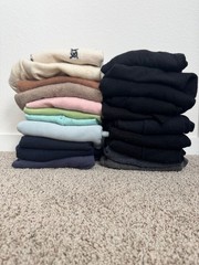 Lot of 21 Cashmere Sweaters Assorted Colors Flawed Upcycle Crafter Cutter 10 Lbs