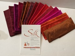 SILK COLLECTION 16 SILK DUPIONI COLORS 18″X22″ EACH NEW
