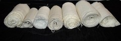 2 Lbs 2.2oz Linen & Cotton Fabric Remnant Strips ** White—Cream—Natural ** 3-5″w