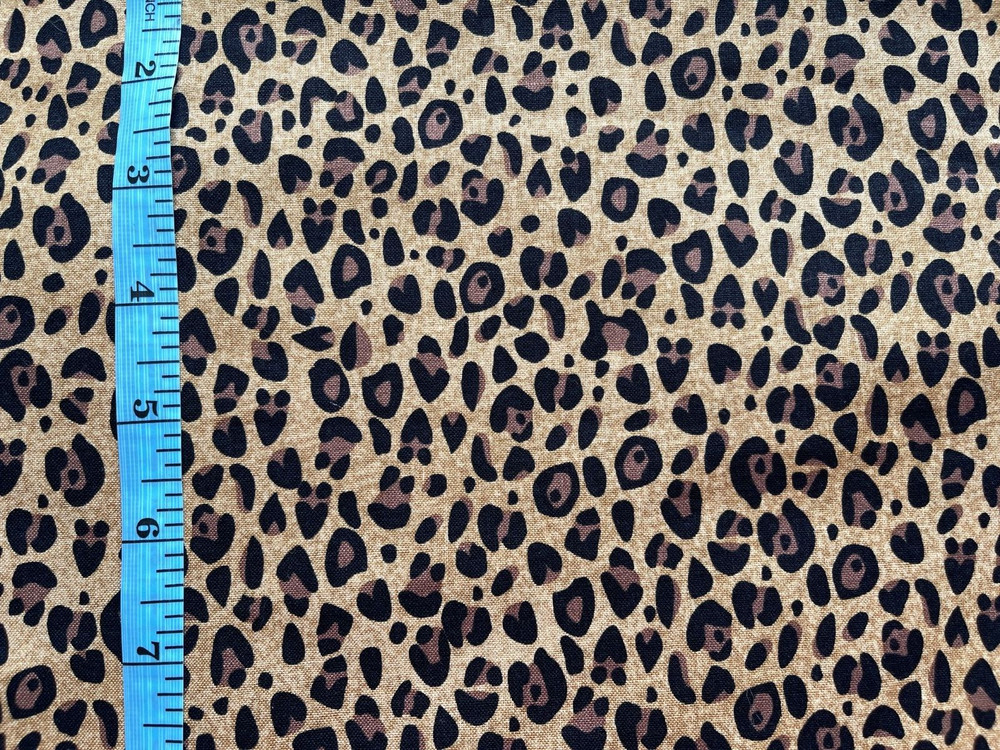 26″ + Cotton Print Quilting Fabric Brother Sister Design Cheetah Animal Print