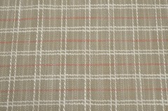 Keelson Sedona Rust White Taupe Plaid Bella Dura Home Indoor Outdoor Fabric