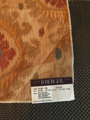 B. BERGER Ikat in Delhi Sun 17 1/2 x 17 3/4″ Cotton Blend Fabric Sample