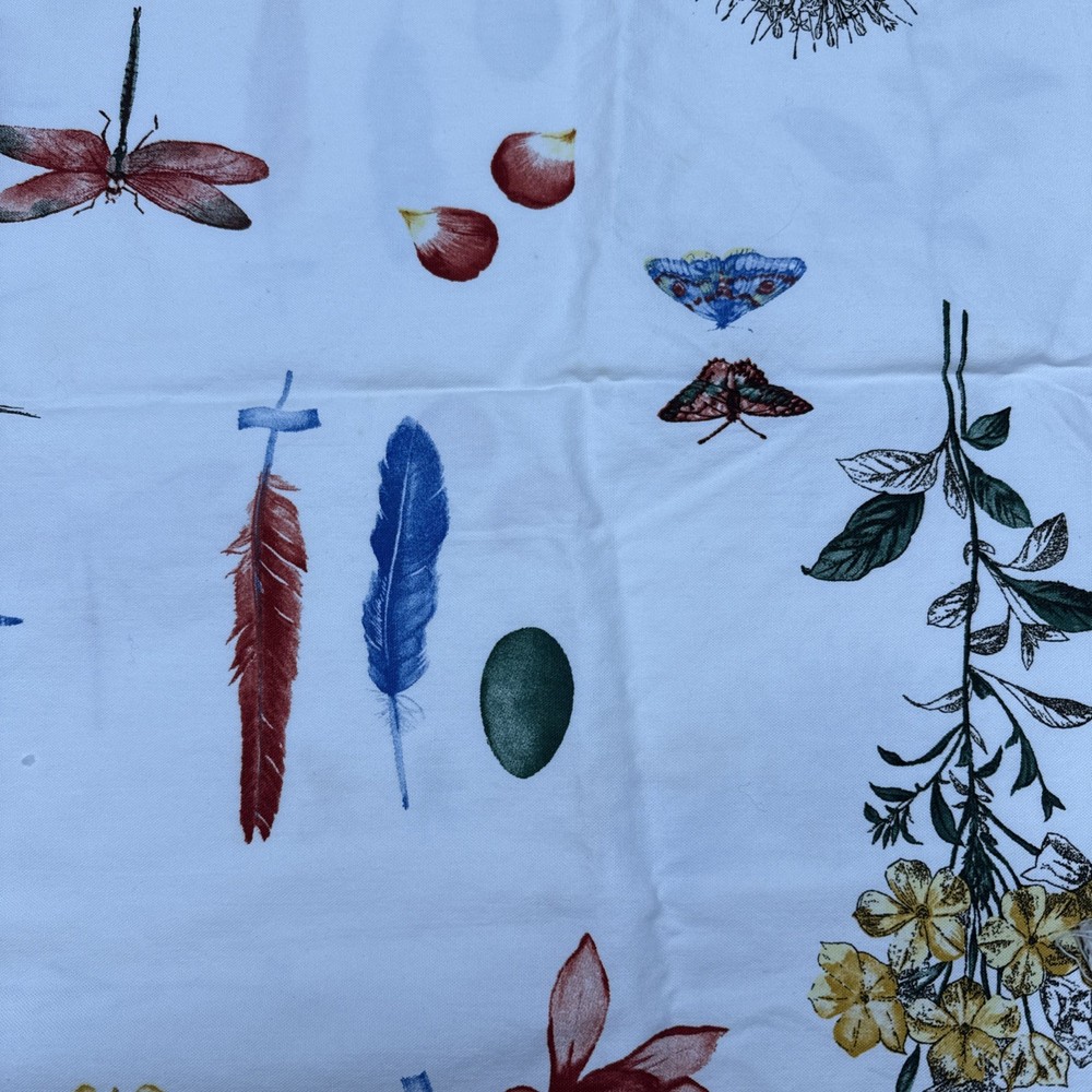 5th Avenue Designs Covington Spring Theme VTG Printed Linen Blend Fabric 36×54
