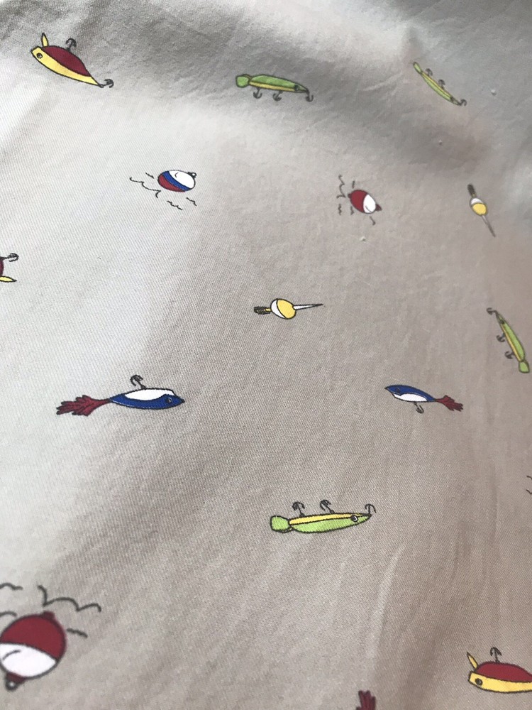 Tan Fishing Lure Fabric Cork Twill Weight Cotton 2 Yds X 60” Wide F20