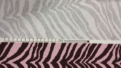WAVERLY ZEBRA PINK BROWN #D4047 Animal Theme Cotton Fabric BY THE YARD 54″W