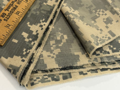 ACU Digital Camo Poly Cotton Camouflage Twill Fabric Segments