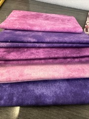 12 Quarter Flats 100% Cotton Jo-Ann Fabric Sewing Quilting NOS Patterns Purple