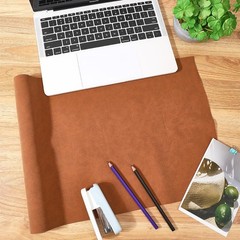 53.5 x 11.8 Inch Brown Frosted PU Leather Sheet 0.7mm Faux Suede Leather Fabr…