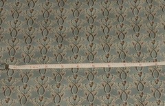 Green/Tan/Brown Cotton Fabric by Quilting Treasures Floral/Swirl. sold BTY