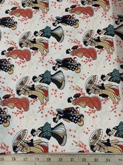 Kimonos & Koi – Japanese Geisha – Paintbrush Studio Cotton Fabric