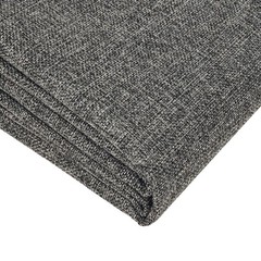 Heavy Linen Fabric 40×57 Inch 1.2mm Thick Solid Cloth Embroidery Dark Grey