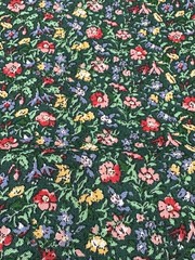 VINTAGE FAYE LIVERMAN BURGOS FOR MARCUS BROTHERS FLORAL COTTON FABRIC SOLD BTHY