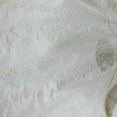 Soft Chiffon Floral Embroidery Chiffon Lace Fabric for Bridal Dress Tops Costume