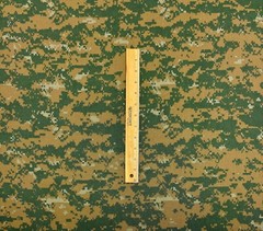 MARPAT WOODLAND NO BLACK NY/CO TWILL MARINE UNIFORM FABRIC 1/2(0.5) YARD 66″W