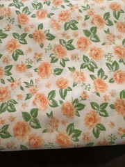 Moda 4 Yards Roses Orange Fizz Cream