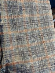 Vintage Handwoven Fabric Bundle Plaid Stripe Primitive Patchwork Cotton 10 pcs