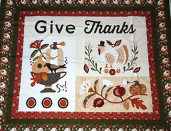 Henry Glass “Autumn Spice” Give Thanks Cotton Fabric Panel 36″ x 44″