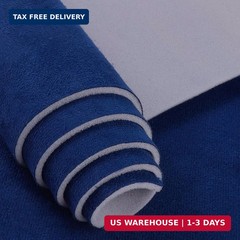 Blue Suede Headliner Fabric – 96″ L × 60″ W Auto Head Liners, Fabric Tube Packag