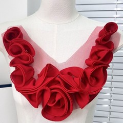 Simple to Install Pleated Patches for Quick Repair Creative Embellishment