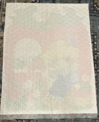 Vintage 1981 Huckleberry Pie Fabric Quilt Panel Strawberry Shortcake Pal 35×45″