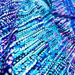 Printed Abstract Blue Fabric 4-Way Stretch Spandex 60″wide by Yard for Swimwear
