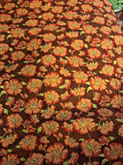 Fresh Fusion “MEDIUM CORAL FLORAL” By Legacy Studio Graphic Orange & Browns BTFQ
