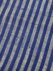Handcrafted Cotton Fabric~Cobalt Stripe ~Imported From India ~ 45″ W