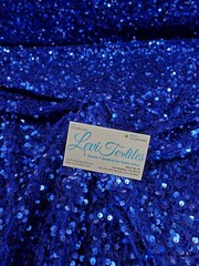 Stretch Velvet with Luxury 5mm Shiny Sequins all over 2-way stretch 58/60” – 15+