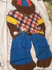 Fabric Big Bear Pillow Panel 31 L X 18 W Multicolor
