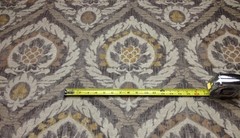 BALLARD DESIGNS SCANDICCI GRAY KRAVET DAMASK MULTI-USE FABRIC 2.1 YARDS 55″W