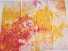 Tie-Dye Orange, Pink, White Cotton Fabric, 36″ x58″ , 1 Yard