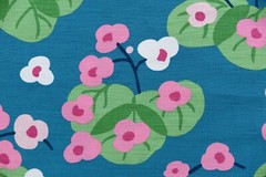 SCHUMACHER CURTAIN FABRIC DESIGN “Saku” 3.6 METRES PEACOCK LINEN BLEND