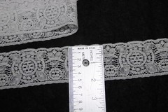 Rare Vintage Cotton Nylon Lace NOS” 2″ Across Natural Color by the Yard