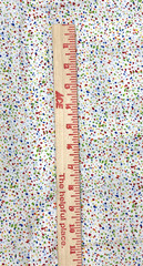 Green Red Blue Yellow Confetti Spatter on White Cotton Fabric BTHY #61