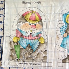 Humpty Dumpty Cut and Sew Fabric Panel Cotton Print Cranston VIP